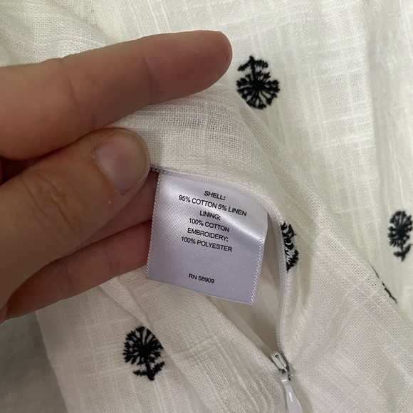 A Loves A White Floral Embroidered Mini Skirt Women’s  Size 0 - Picture 9 of 15